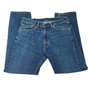 Levis 505 Mens Straight Mid Rise Jeans Size 36x30